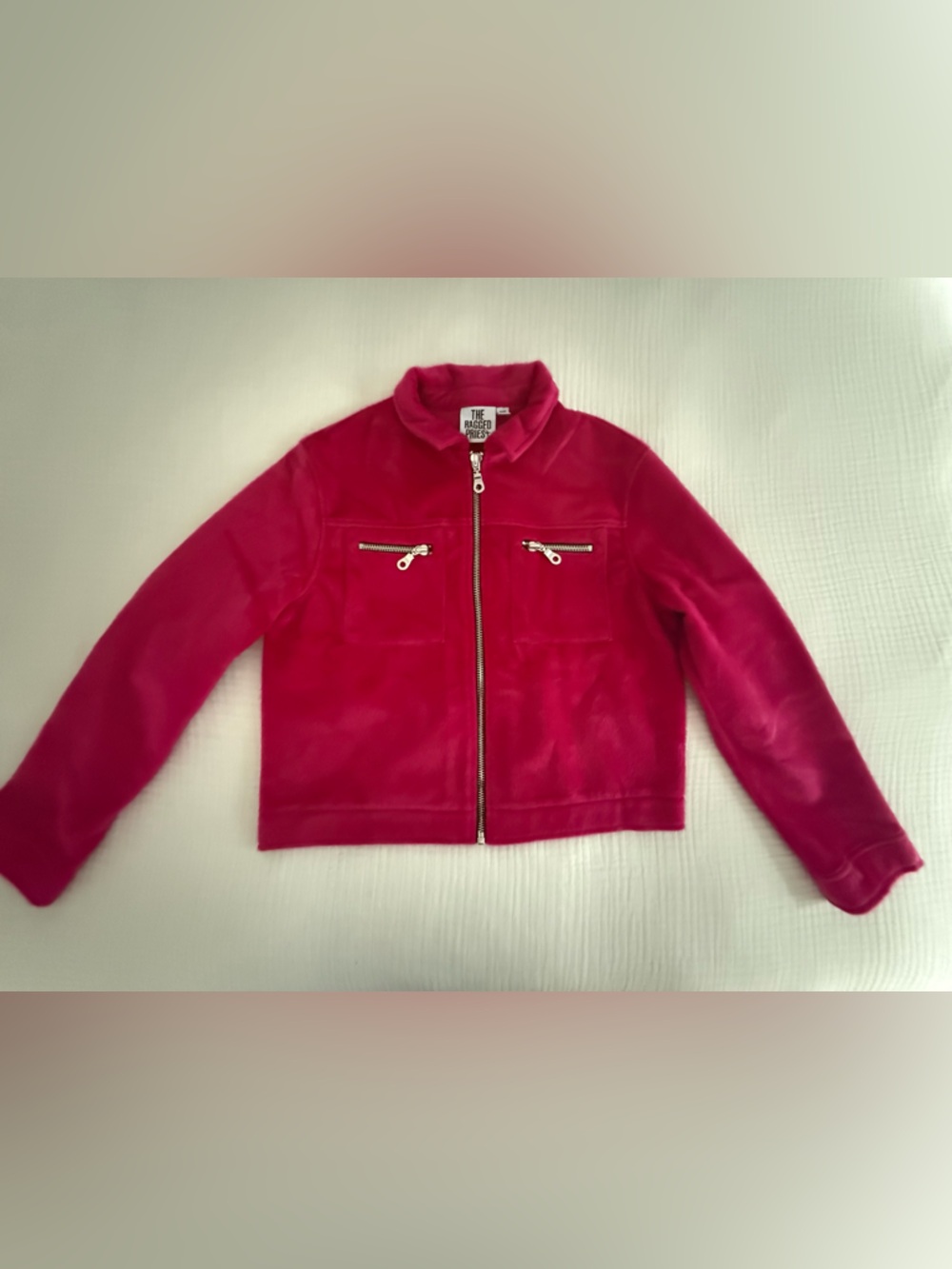 Fuzzy Pink Zip-Front Jacket